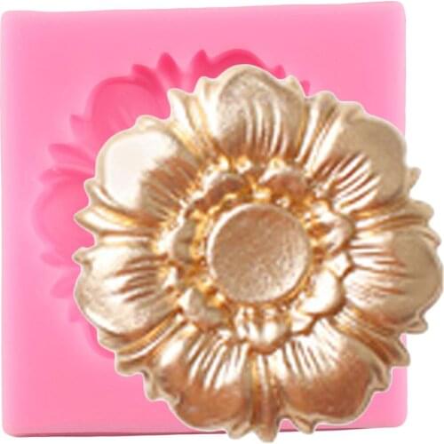 Gerbera Flower Silicone Molds DIY Cupcake Topper Fondant Mold Wedding Cake Decorating Tools Candy Clay Chocolate Gumpaste Moulds