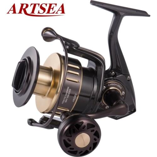 ARTSEA White Shark JAPAN Spining Reel Seaboat Jiggiing Poping Reel SW8000 SW10000 Fishing Reel 30kgs Drag Power for saltwater