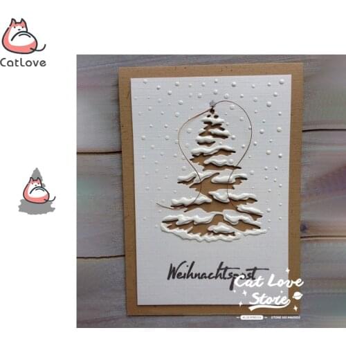 Christmas Tree Metal Cutting Dies Scrapbooking Stencil Die Cuts Card Making DIY Decorative Craft Embossing New Dies For 2019