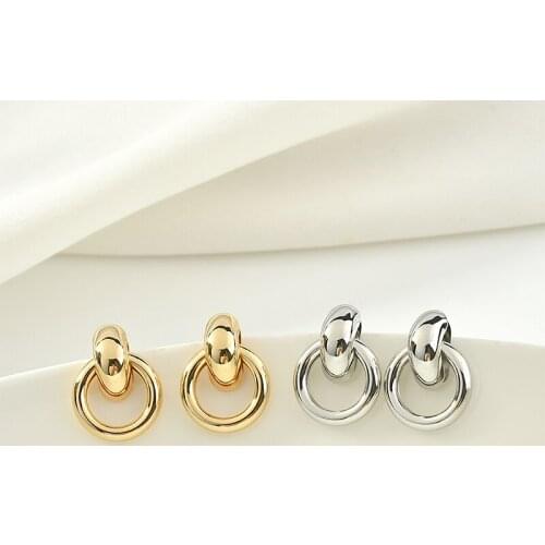 Min order 6pair/lot geometry Circle/rounds shape fashion women earrings stud diy jewelry earring accessory