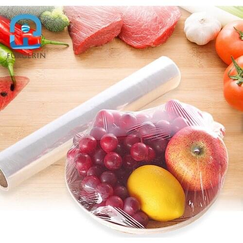 FURGERIN Reusable Food Wrap food packaging plastic wrap roll Fresh Keeping Film reusable food pouch Kitchen preservative film PE
