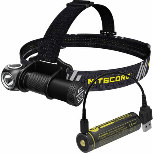 Nitecore UT32 with USB Port 18650 Rechargeable Battery + Cable 1100 Lumens CREE XP-L2 V6 Cold + Warm CRI 2xLEDs Headlamp Outdoor