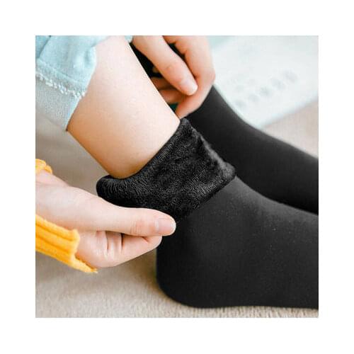 Warm Women Men Socks Thicken Thermal Wool Cashmere Snow Winter Socks Unisex Winter Seamless Velvet Boots Floor Sleeping Socks