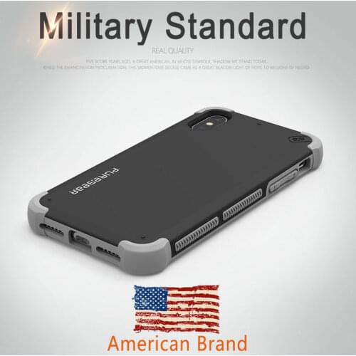 PureGear Full Protection TPU+PC Shockproof Silicone Phone Cases For iphone XR X XSax Stand Holder Phone Cases