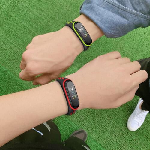 Mi Band 5 4 Strap Bracelet wrist xiaomi band3 4 accessories smart brtacelet sport Silicone Strap for Xiaomi mi band 6 5 4 3