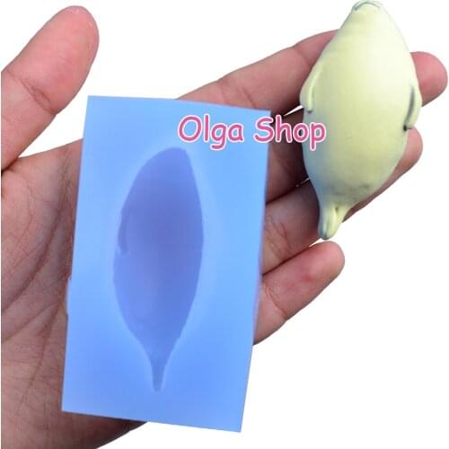 DYL730 58.1mm x 27.7mm Seal Silicone Mold Fondant Cake Decoration Candy Resin Clay Earrings Necklace Craft Soap Candle FOOD SAFE