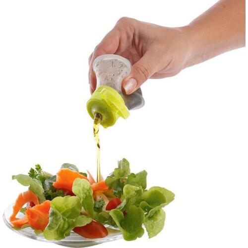 Mini Silicone Salad Dressing Containers Storage Small Dip Condiment Leak Proof Sauce Jars Squeeze Bottle Kitchen Tools 2 Ounce