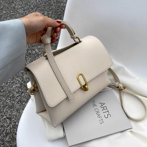 Burminsa Short Handle Tote Women Handbags Brand Designer Simple Large Capacity Lock Work Ladies Shoulder Crossbody Bags Hot 2021