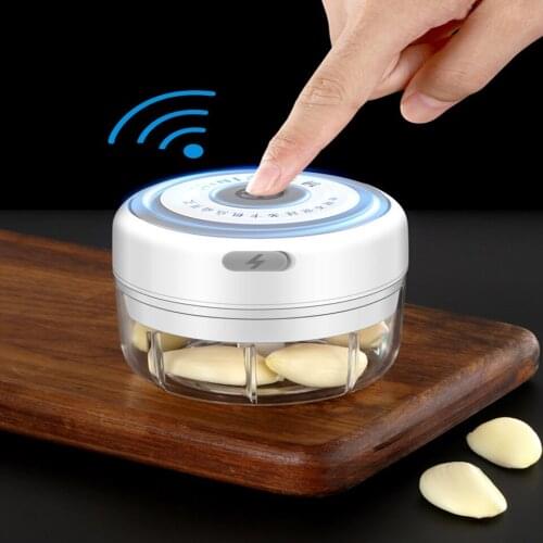 Transhome 100ml Electric Garlic Chopper Durable Sturdy Min Garlic USB Charging For Food Ginger Crushed Fresh Vegetables