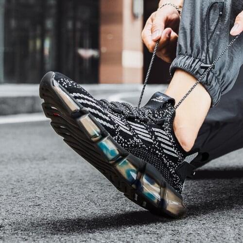 Trend Men Blade Cushioning Running Shoes Fashion Sport Shoes Outdoor Walking Jogging Footwear Male Tennis Training Shoes