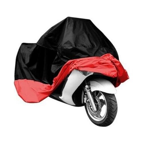 Universal Red Waterproof Motorcycle Cover Outdoor Protector Dustproof Prevent Sun Rain Snow Bike Motorbike Cover