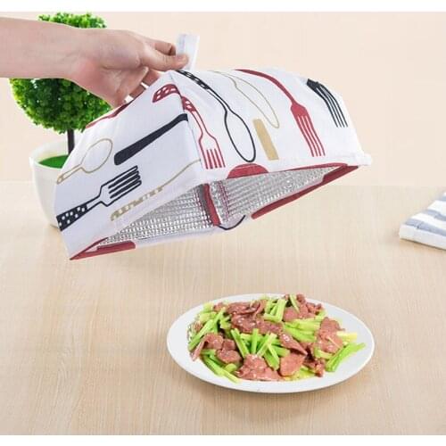 Waterproof Oxford Cloth Aluminum Heat insulation Foil Food Cover Multifunctional Dish Dishes Dust Cover GHMY