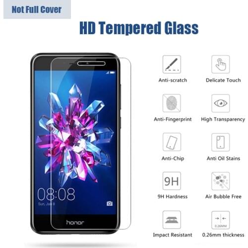 Tempered Glass For Huawei Honor 4C 5C 6C 7C Pro HD Clear Screen Protector Huawei Honor 6X 5X 4X 3X 8C Hard Protective Glass
