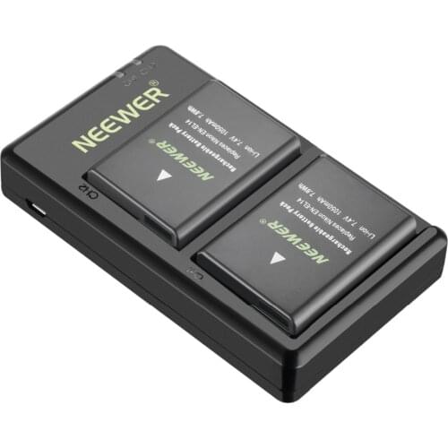 Neewer EN-EL14 EN-EL14A Battery Charger and 2-Pack Rechargeable Li-ion Batteries For Nikon D5600 D3300 D3500 D5100 D5500 D3100