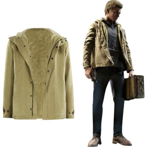 Evil Village- Ethan Winters Coat Cosplay Costume Outfits Halloween Carnival Suit