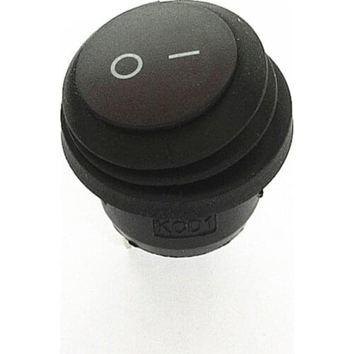 1PC 22MM Latching Rocker Switch Power circular Switch ON-OFF 2 Pins With Light 6A 250V AC KCD1