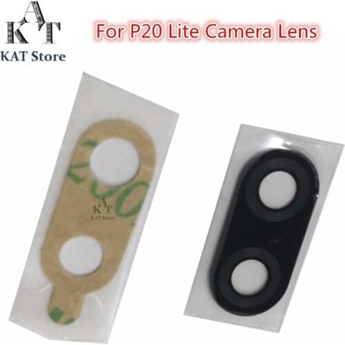 1PCS For Huawei P20 Lite Pro Nova 3E Rear Back Camera Glass Lens Cover With Sticker Adhesive Replacement Parts