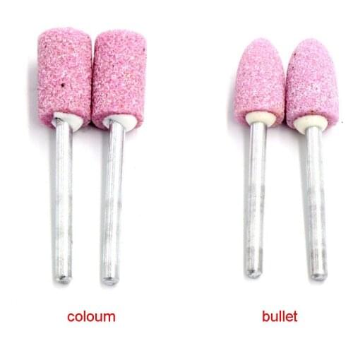 100pcs/lot 3mm diameter handle Flint Polishing Caving Grinding wheel Ceramic grinding head