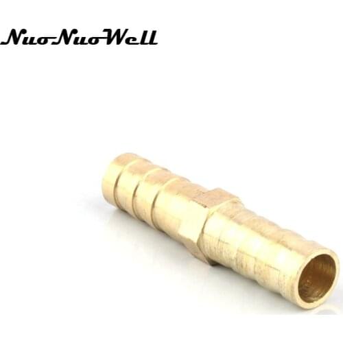 4pcs NuoNuoWell Brass 8mm Hose Air Pump Straight Connector Aquarium System Water Tank Joint Fish Tank Pipe Fittings