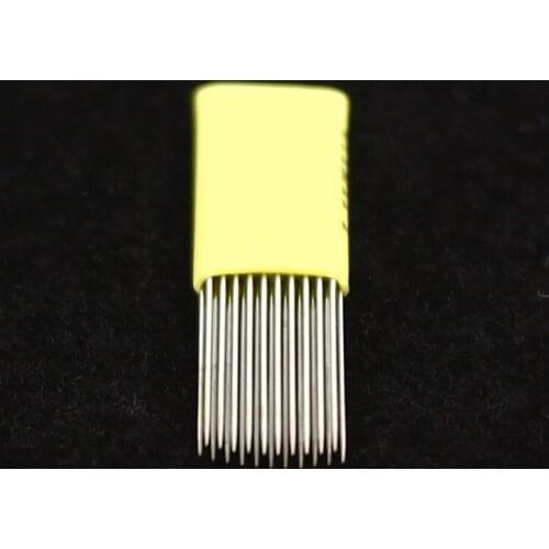 50pcs U Shape 21Pin Double Needles Blade For Microblading Permanent Fog Eyebrow Tattoo Needle 3D Embroidery Manual Beauty Makeup