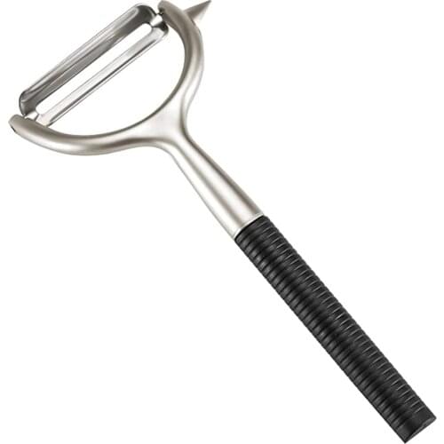 Antiskid Handle Fruit Peeler Side Hook High Quality Zinc Alloy Kitchen Dishwasher Safe Pearl Nickel