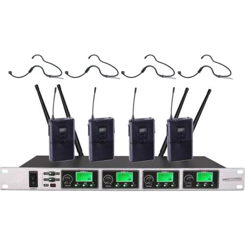 Bolymic Wireless Headset Microphones professional uhf stage performance microphone mics for Church,school, Business Meetings