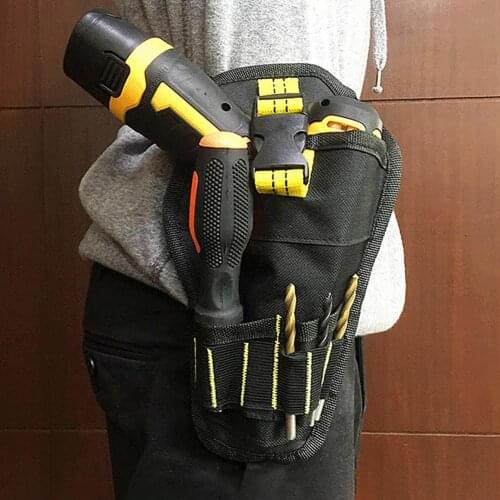 Drill Tool Holster With Quick Release Belt For Tool Bit Storage Waterproof Drill Holster Waist Tool Bag Hammer Screwdr Pouch Bag