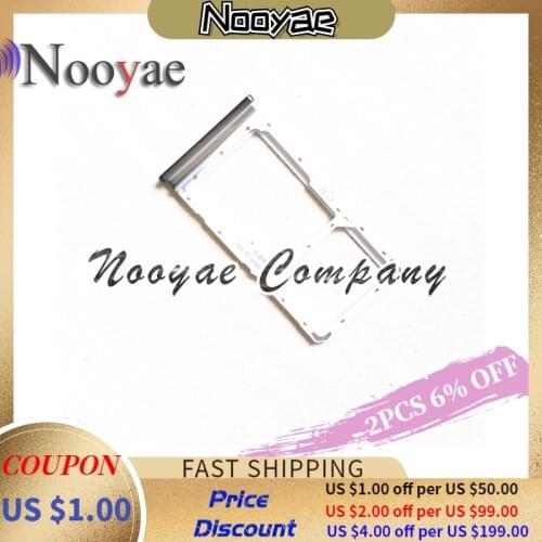 For Redmi Note 8 Pro SIM Card Tray Holder SD Card Reader Slot Socket Adapter Redrice Note8 Pro Replacement + Tracking