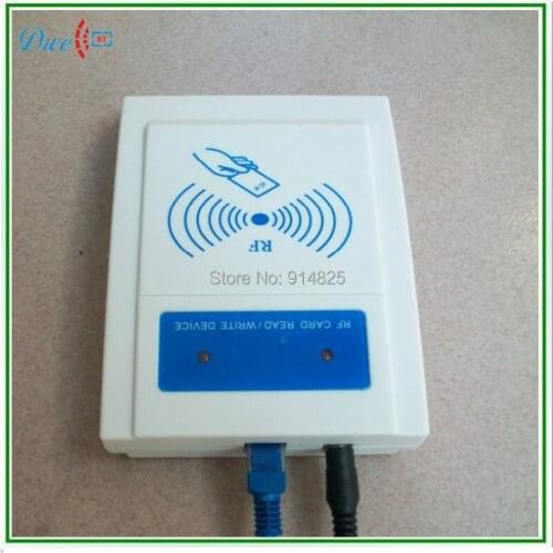 DWE CC RF wholesale 13.56Mhz MF TCP/IP RJ45 network rfid access control reader 5V DC supports LAN,WAN,MAN