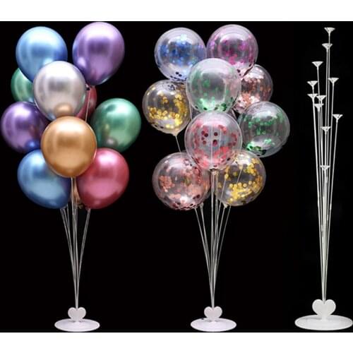 Balloon Holder 11 Tubes 1M Holder Column Balloons Stand Stick Kids Wedding Party Decor Supplies Birthday Party Decorations