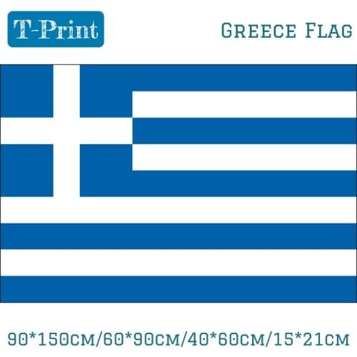 90*150cm/60*90cm/40*60cm/15*21cm Greece Flag Greek National Banner For World Cup / National Day / Sports meeting flag gift