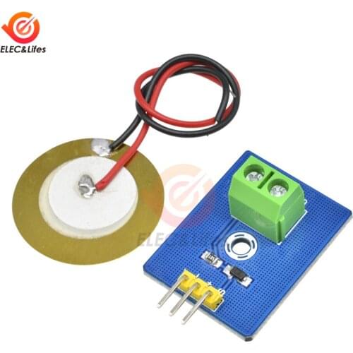 3.3V/5V Ceramic Piezo Vibration Sensor Module Analog Controller Electronic Components Supplies Sensor for Arduino UNO R3 DIY Kit