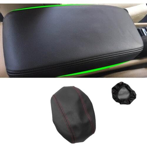 Center Armrest Leather Cover For Honda Civic 8th Gen 2006 2007 2008 2009 2010 2011 Car Center Control Armrest Box Cover Trim