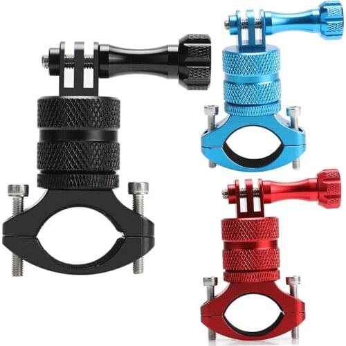Action Camera Aluminum Alloy 360 Degree Rotary Holder Platform Cyclic Motorcycle Bracket for Gopro SJCAM XIAOYI