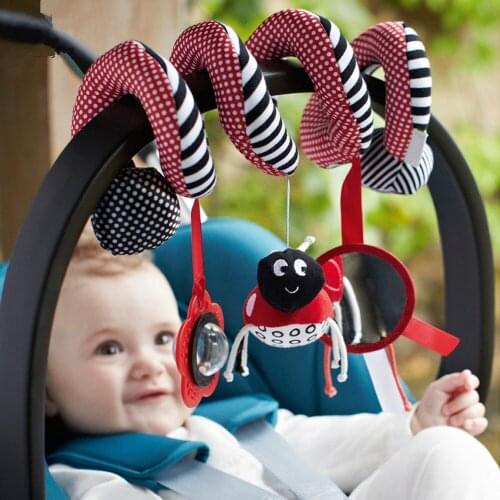 Cute Infant Babyplay Baby Toys Activity Spiral Bed & Stroller Toy Set Hanging Bell Crib Rattle Toys For Baby TL37