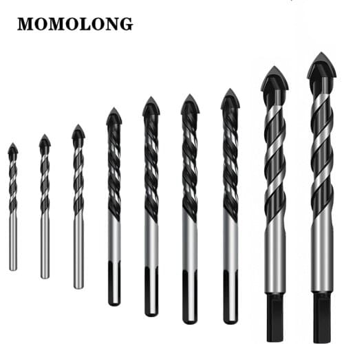 Multi-functional Glass Drill Bit 3 4 5 6 8 10 12mm Triangle Bits for Ceramic Tile Concrete Brick Metal Wood Copper
