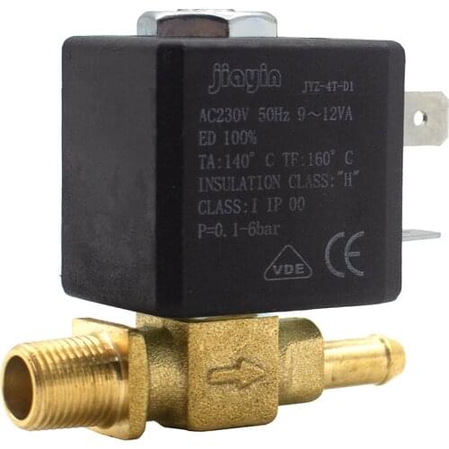 Jiayin JYZ-4T AC 230V G1/8" 2/2 Way Water Gas Steam Electromagnetic Solenoid Valve for Electric iron / Small Appliances ,ect