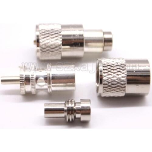 Portable installation PL259 UHF male Crimp for RG58 RG142 LMR195 cable RF Coax Connector Fast ship