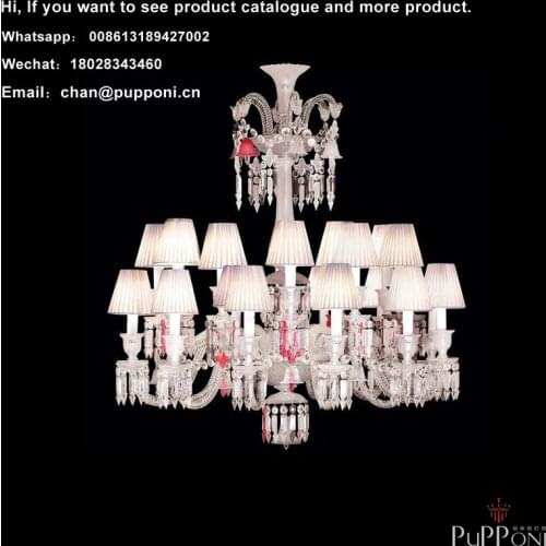 French Cristal Lustre Baccarat style Crystal Chandelier Luxury Designer Lighting