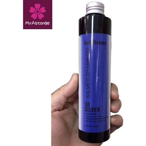 No Yellow Shampoo Silver Shampoo Keep Hair Ash Gray Eliminate Yellow Anti Brassy Long Lasting Dyed Color Lock for Blonde Hair