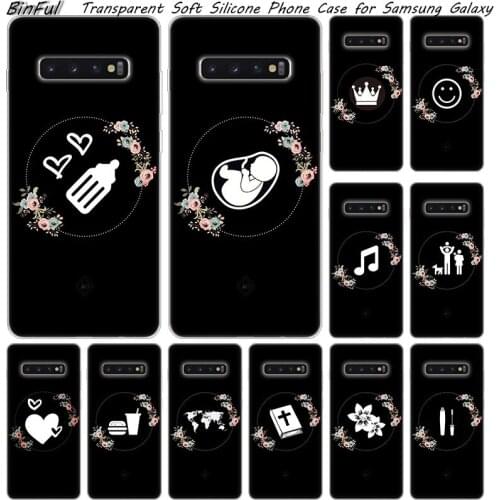 Hot Baby girl black art highlights Silicone Case For Samsung Galaxy S10 S9 S8 Plus S7 Edge A6 A8 Plus A7 A9 2018 A5 2017 Cover