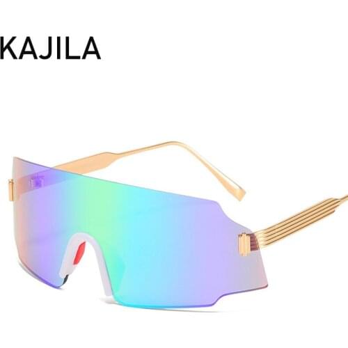 Ovesized Sport Sunglasses Men High Quality 2021 Luxury Brand With Box Rimless Sun Glasses For Women Vintage Driving Sunglass