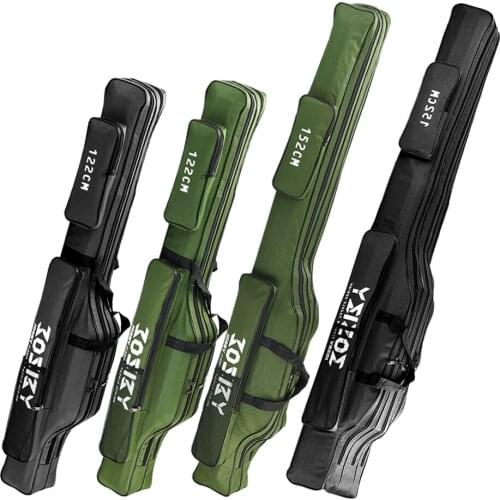 JOSBY Fishing Rod bag Pole Storage Bag Outdoor Equipment 60/100/122/150/152/180CM Durable Portable Multifunction
