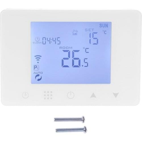 WiFi Room Thermostat Gas Boiler Wall-mounted Heating Wireless Remote Temperature Controller for Alexa Home 110V 220V C90A