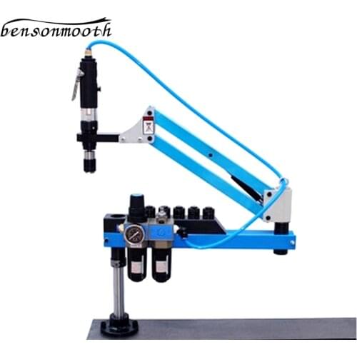 Universal Flexible Arm Pneumatic Air Tapping Machine 360 degree Angle 1000mm M3-M12 Threading Machine Tapping Tool CE