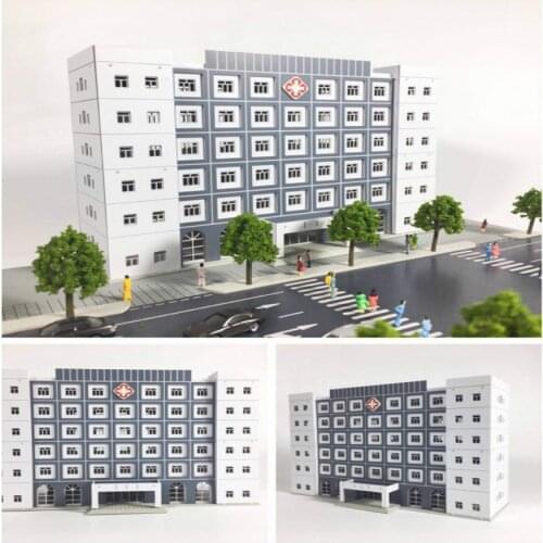1/150 160 Architectural scene model Anime regular hospital building for hobby model maker