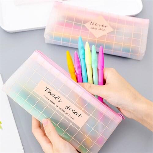 1pc Pencil Case Small Fresh And Simple School Pencil Box Pencilcase School Stationery Supplies