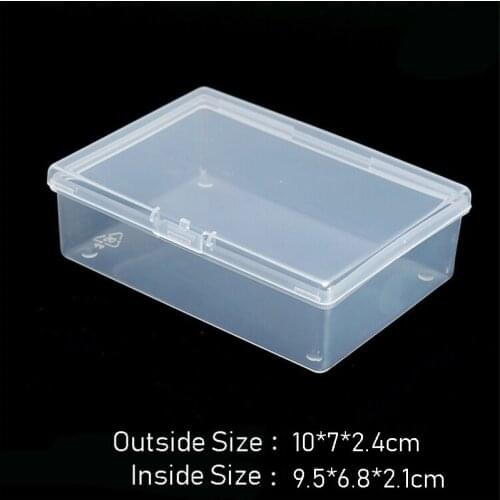 10*7*2.4cm Transparent plastic boxes playing cards container PP storage case packing poker game card box for Board games