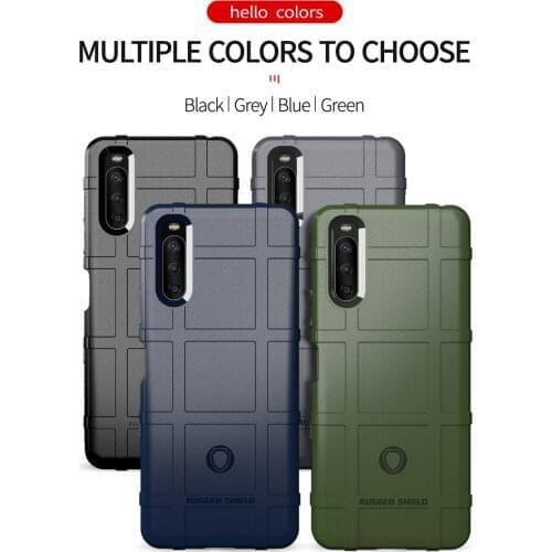 100pcs/lot Rugged Shield Phone Soft Case For Sony Xperia 5 1 10 II III plus ace 2