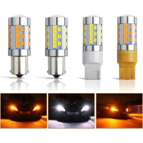 1x Led Car Lights Signal Lamp 12V 105SMD T20 7440 1156 BA15S BAU15S Canbus Backup Light Bulb P21W Bulbs OBC Error Free PY21W LED